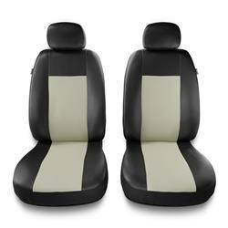 Housses de siège universelles pour Alfa Romeo 166 I, II, III (1998-2007) - housse siege voiture universelles - couverture siege conducteur - beige - Auto-Dekor - Comfort 1+1