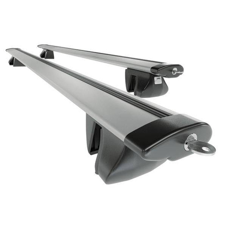 Barres de toit en aluminium pour Mitsubishi Pajero mk III SUV (1999-2004) - Porte-Bagages de Voiture argent - Amos - Alfa - Dynamic - rails