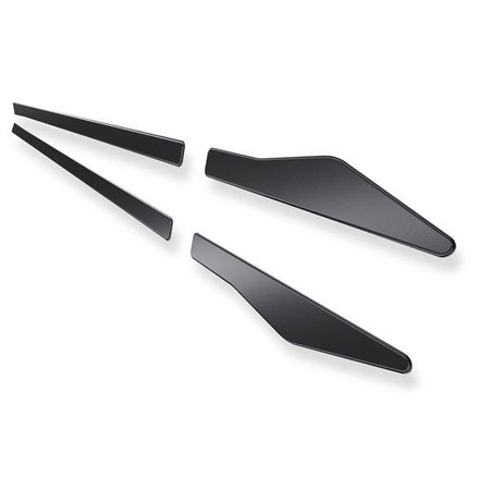 Baguettes de protection latérales en acier pour Seat Ibiza V 6F Hayon (5 portes) - (2017-....) - Croni - V - noir (peau d’orange)