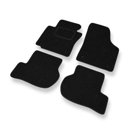 Tapis de sol feutre pour Volkswagen Golf V, VI (2003-2012) - tapis de voiture - noir - DGS Autodywan