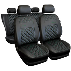 Housses de siège universelles pour Audi Q7 I, II (2005-....) - housse siege voiture universelles - couverture siege conducteur - vert - Auto-Dekor - Elegance 1+686