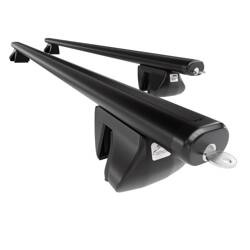 Barres de toit en Aluminium pour Mitsubishi Pajero Sport SUV (2009-2015) - Porte-Bagages de Voiture noir - Amos - Alfa - Aero - rails