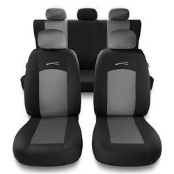 Housses de siège universelles pour Alfa Romeo 156 I, II (1997-2007) - housse siege voiture universelles - couverture siege - gris - Auto-Dekor - Sport Line