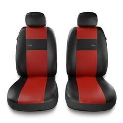 Housses de siège universelles pour Alfa Romeo 166 I, II, III (1998-2007) - housse siege voiture universelles - couverture siege conducteur - rouge - Auto-Dekor - X-Line 1+1