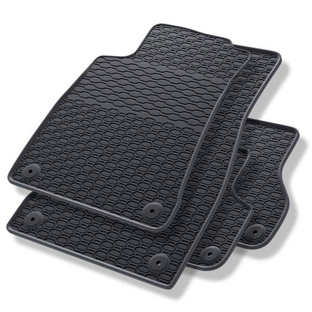 Tapis de sol en caoutchouc pour Audi A4 B9 (2015-2023) - tapis de voiture - noir - Geyer & Hosaja - 903/4C