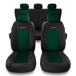 Housses de siège universelles pour Alfa Romeo MiTo (2008-2018) - housse siege voiture universelles - couverture siege - vert - Auto-Dekor - Sport Line