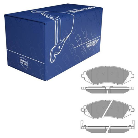 Plaquettes de frein pour Daewoo Rezzo Monospace (2000-2011) - Tomex - TX 16-76 (essieu avant)