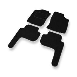 Tapis de sol feutre pour Toyota Land Cruiser J90 (5 portes) (1996-2003) - tapis de voiture - noir - DGS Autodywan