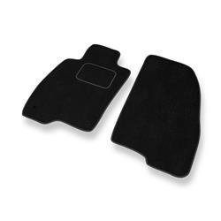 Tapis de sol velours pour Alfa Romeo MiTo (2008-2018) - Premium tapis de voiture - noir - DGS Autodywan