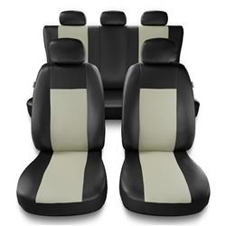 Housses de siège universelles pour Alfa Romeo 156 I, II (1997-2007) - housse siege voiture universelles - couverture siege - beige - Auto-Dekor - Comfort