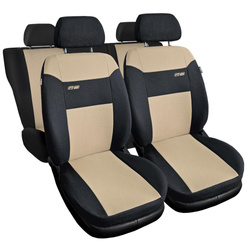 Housses de siège universelles pour Audi Q7 I, II (2005-....) - housse siege voiture universelles - couverture siege conducteur - vert - Auto-Dekor - Elegance 1+4310