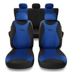 Housses de siège universelles pour Alfa Romeo Giulietta (2010-2020) - housse siege voiture universelles - couverture siege - bleu - Auto-Dekor - Turbo