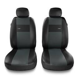 Housses de siège universelles pour Alfa Romeo 146 (1994-2001) - housse siege voiture universelles - couverture siege conducteur - gris - Auto-Dekor - X-Line 1+1