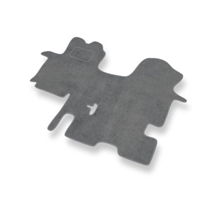 Tapis de sol velours pour Renault Trafic II (3 places) (2001-2014) - Premium tapis de voiture - gris - DGS Autodywan