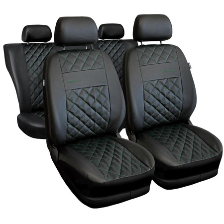 Housses de siège universelles pour Audi Q7 I, II (2005-....) - housse siege voiture universelles - couverture siege conducteur - vert - Auto-Dekor - Elegance 1+686